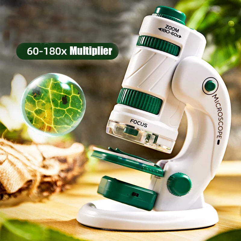 Kids Pocket Microscope Toy Kit 60-120x