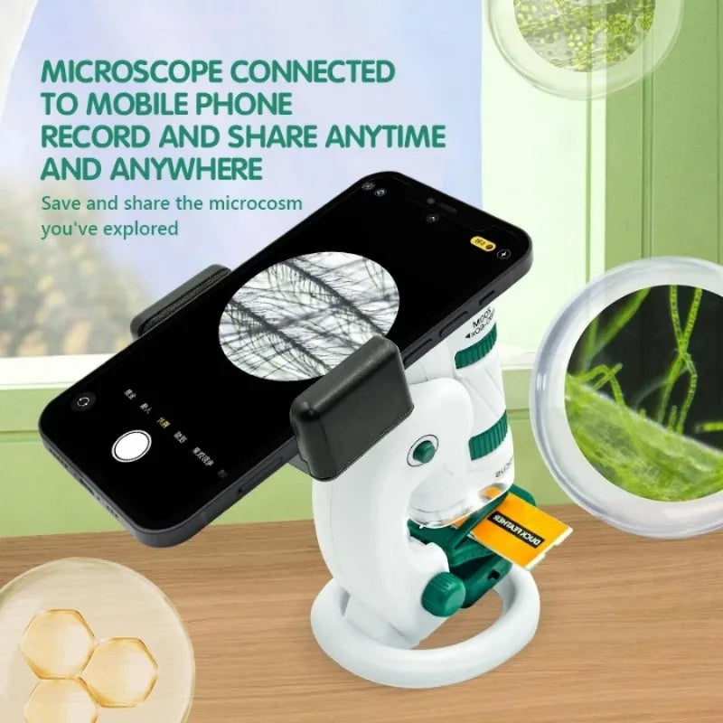 Kids Pocket Microscope Toy Kit 60-120x