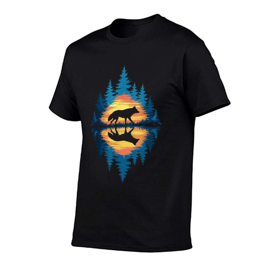 Wolf Forest Nature Wildlife Outdoor Men Women Kids Boys  Stretchy T-Shirt