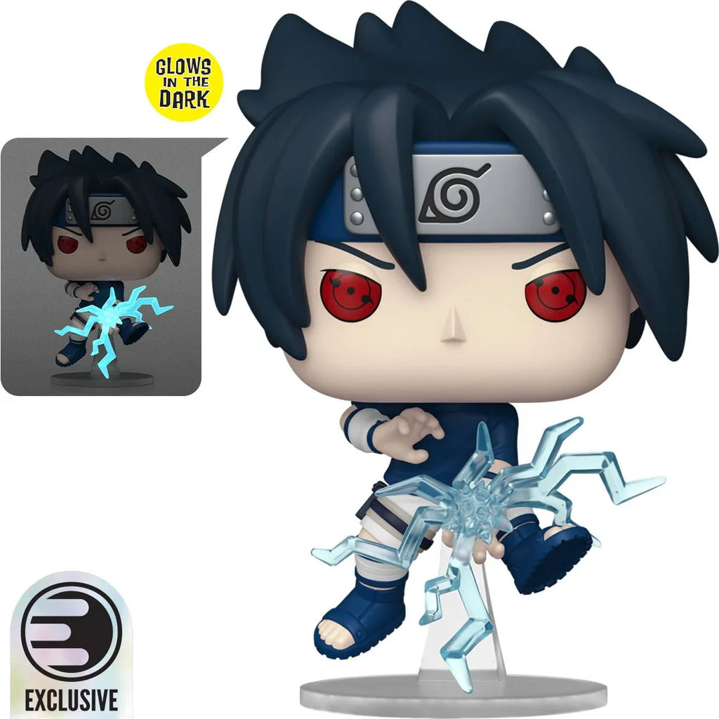 Naruto Sasuke Uchiha (Chidori) Glow-in-the-Dark Funko Pop! Vinyl Figure #1969 - Entertainment Earth Exclusive