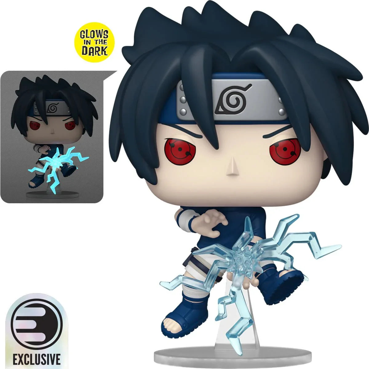 Naruto Sasuke Uchiha (Chidori) Glow-in-the-Dark Funko Pop! Vinyl Figure #1969 - Entertainment Earth Exclusive