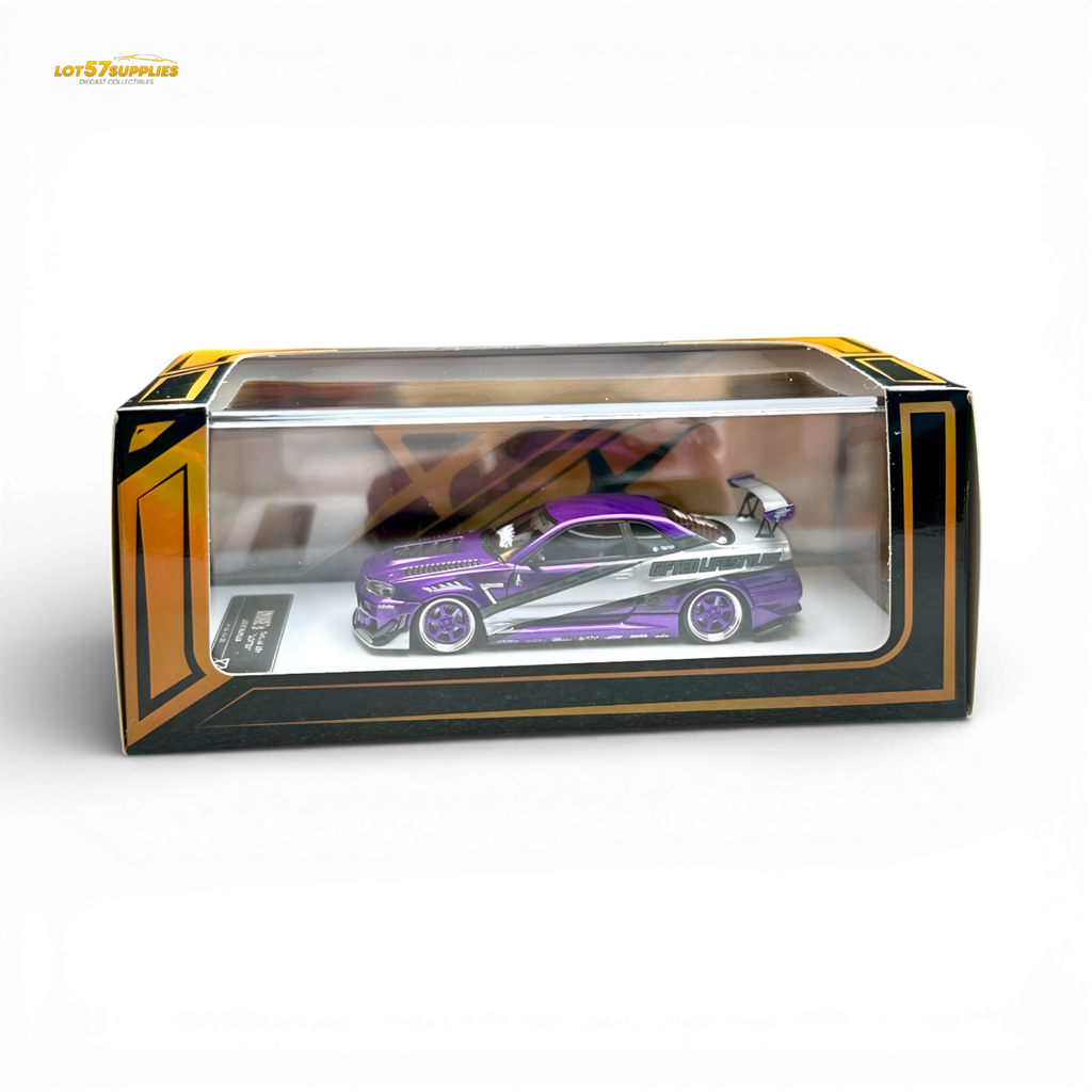 404ERROR x LOT 57 RYOHE's Skyline R34 "GIFTED" Resin 1:64