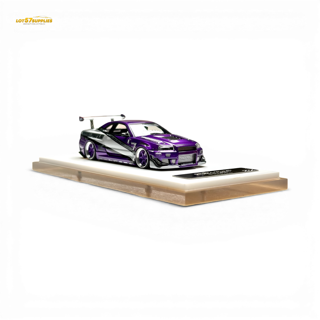 404ERROR x LOT 57 RYOHE's Skyline R34 "GIFTED" Resin 1:64