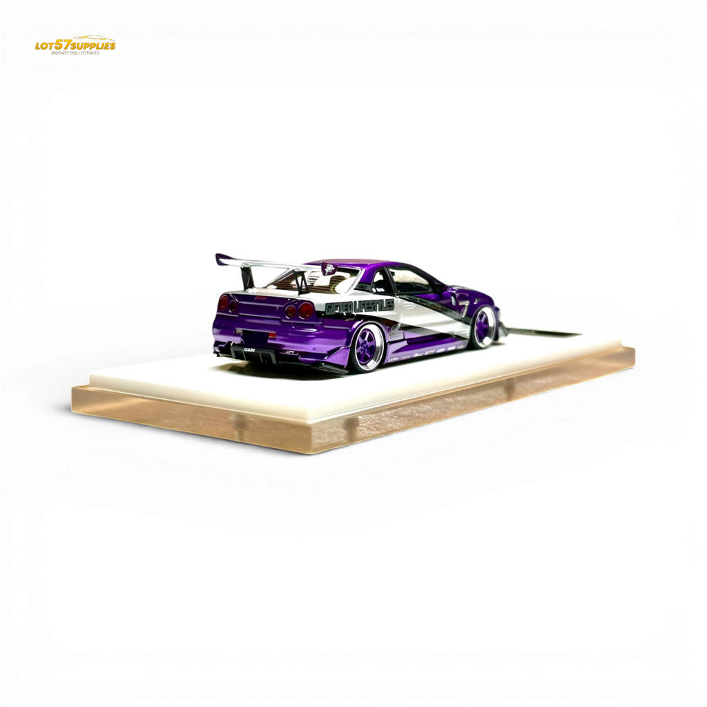 404ERROR x LOT 57 RYOHE's Skyline R34 "GIFTED" Resin 1:64