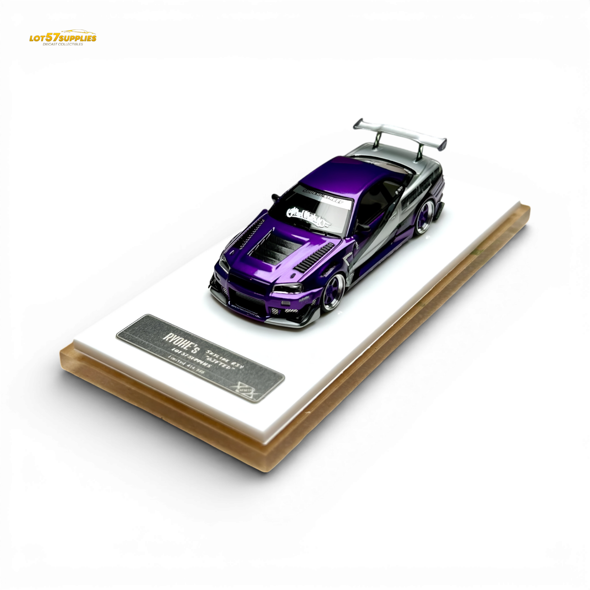 404ERROR x LOT 57 RYOHE's Skyline R34 "GIFTED" Resin 1:64