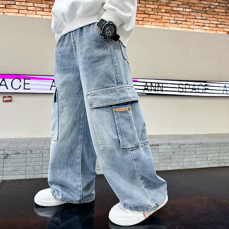 Boys' Jeans Spring And Autumn