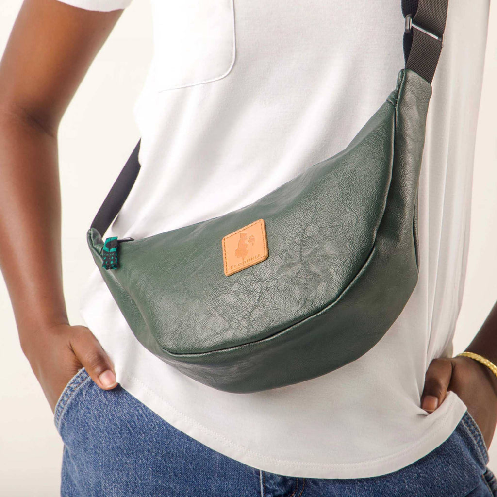 Round Mini Vegan Leather Crossbody Shoulder Bag