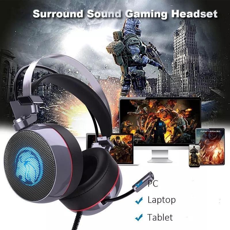 STEVVEX N43 Stereo Gaming Headset with LED & Mic