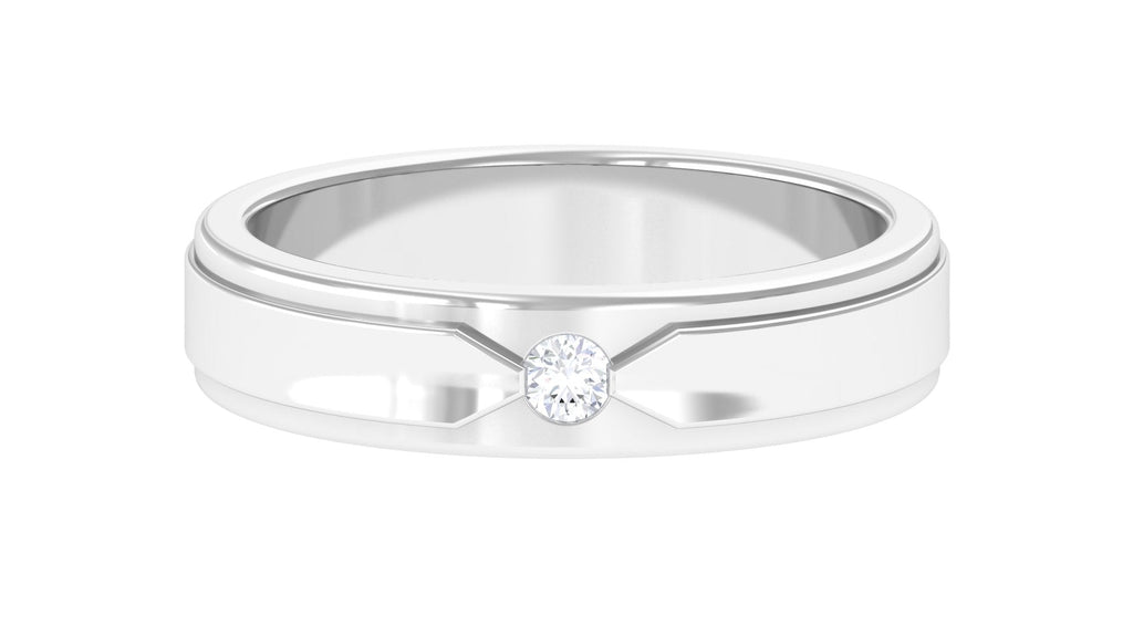 Certified Real Mens Diamond Band Ring