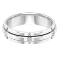 Natural Mens Diamond Band Ring with Certificate