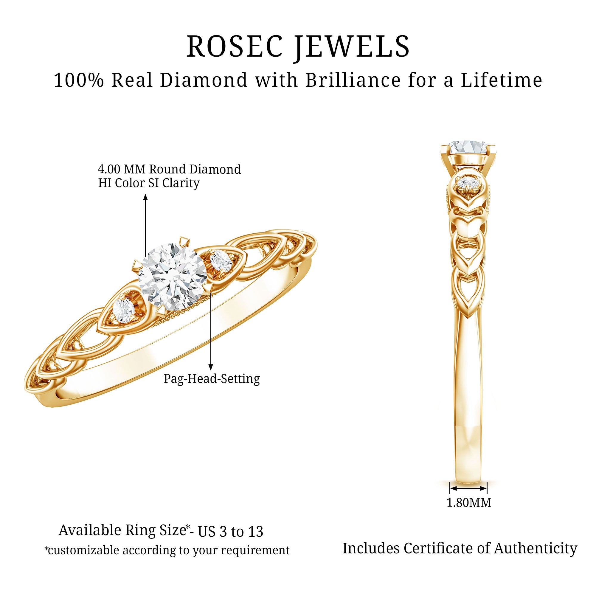 Real Diamond Minimal Promise Ring