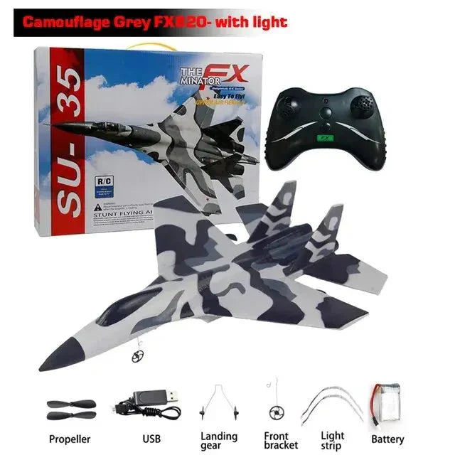 SU35 RC Glider Plane with LED Lights