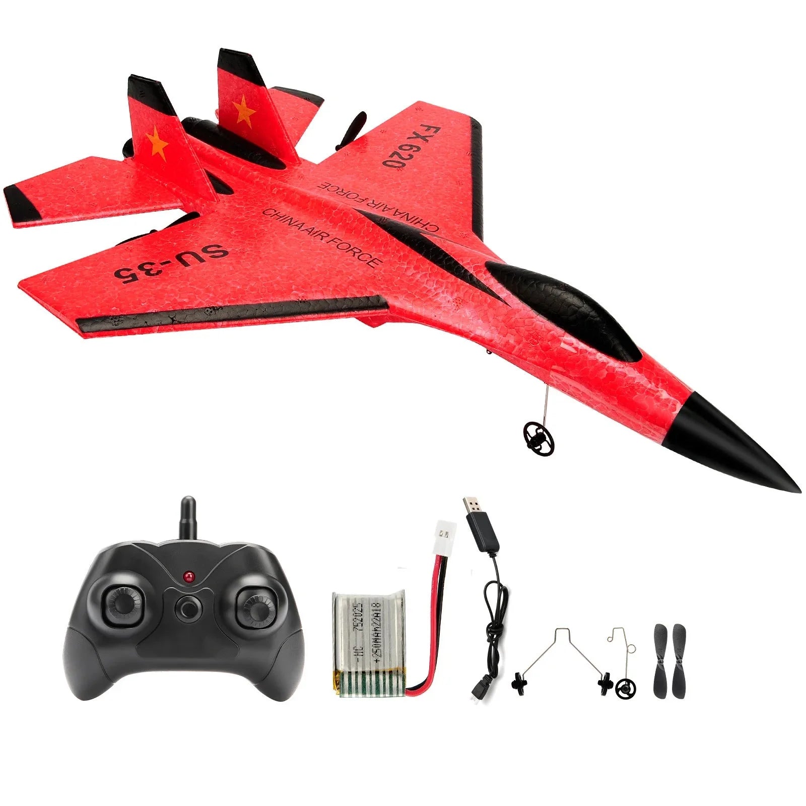 SU35 RC Glider Plane with LED Lights