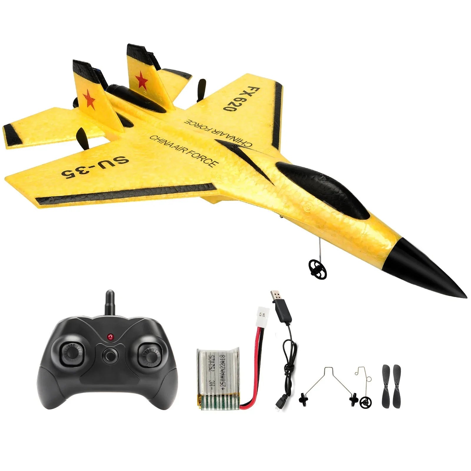 SU35 RC Glider Plane with LED Lights