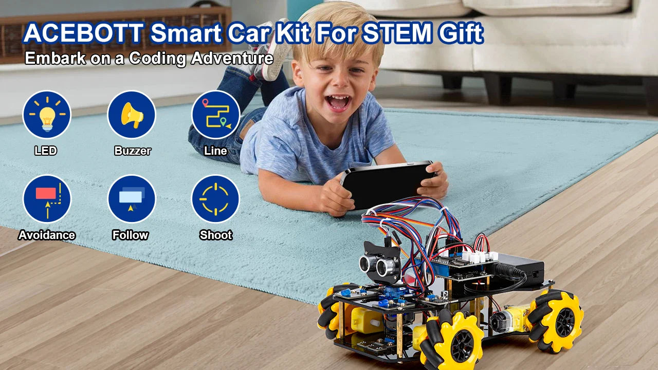 ESP32 Smart Robot Car Kit for Arduino & STEM