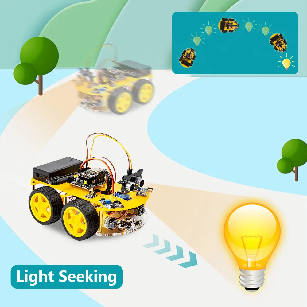 ESP32 Smart Robot Car Kit for Arduino & STEM