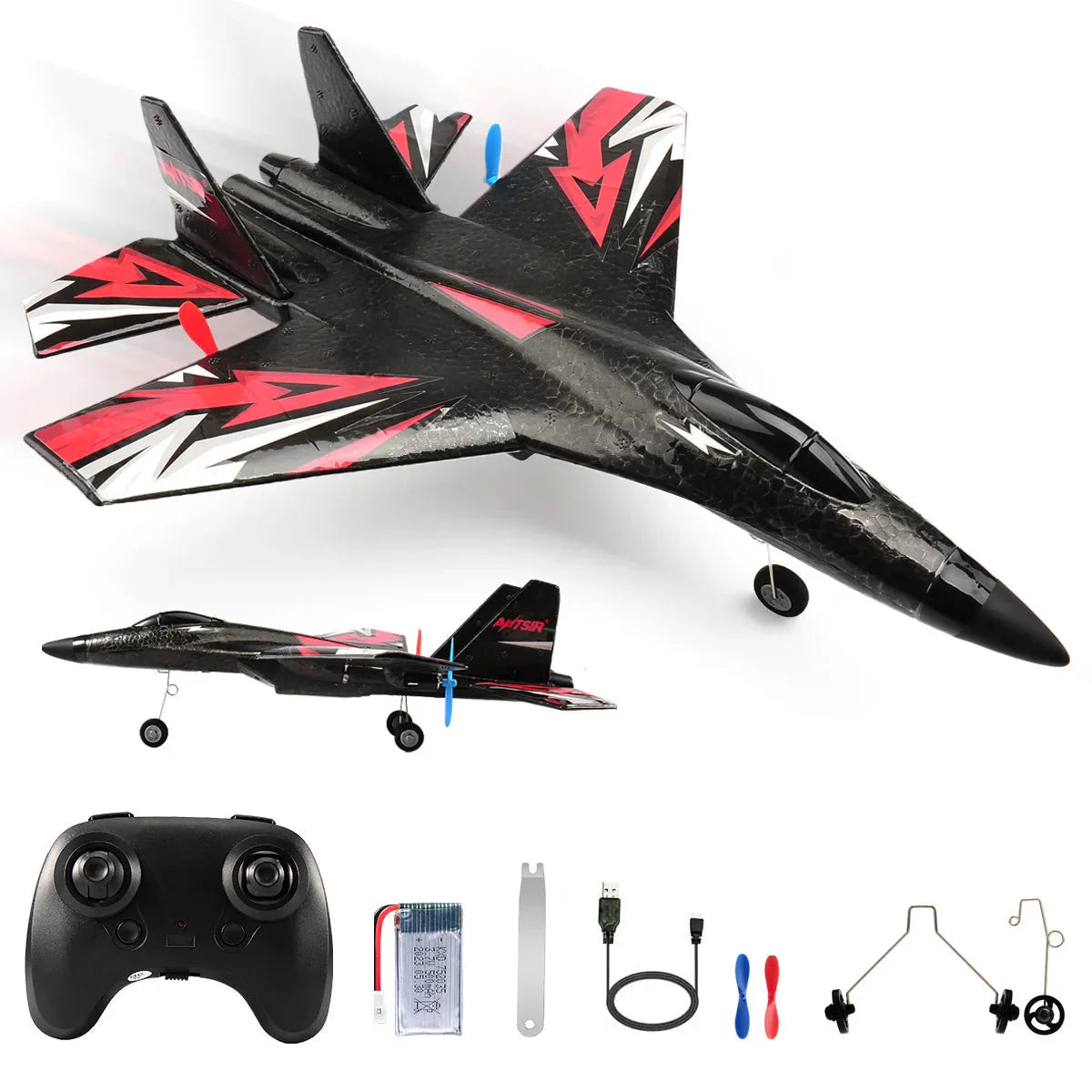 SU35 RC Glider Plane with LED Lights