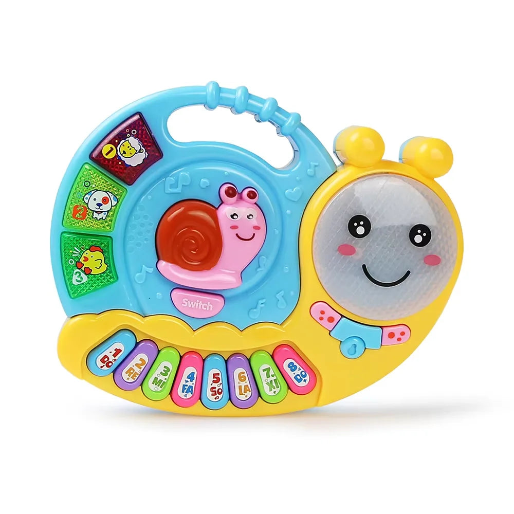 Kid Cartoon Piano Keyboard Game Electronic Multifunctional Toy Animal Sound Flashing Light Baby Instrument Educational Toys Gift
