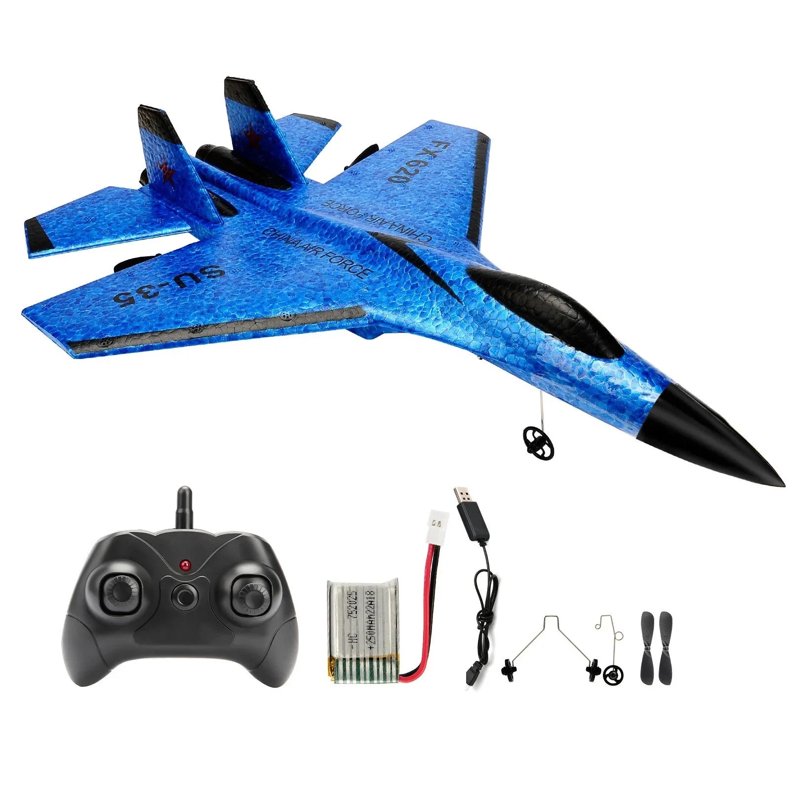 SU35 RC Glider Plane with LED Lights
