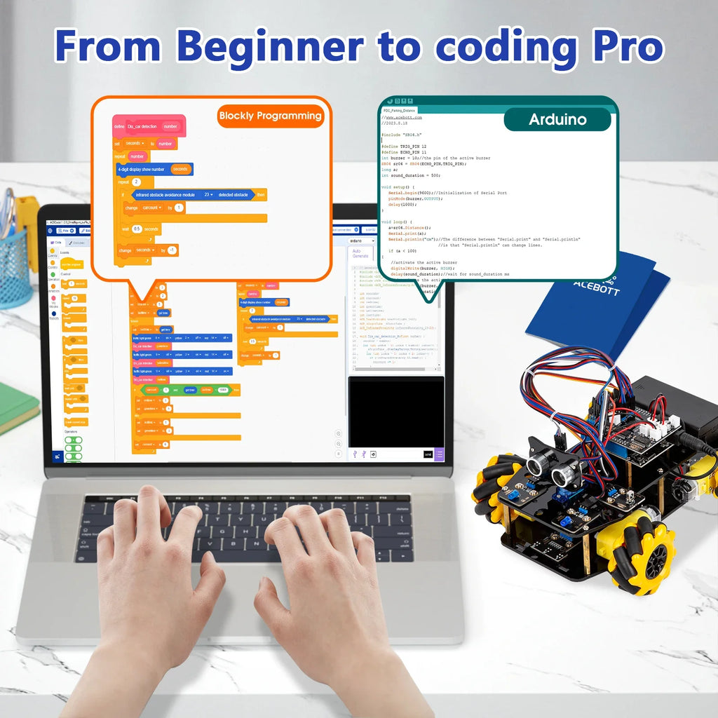 ESP32 Smart Robot Car Kit for Arduino & STEM