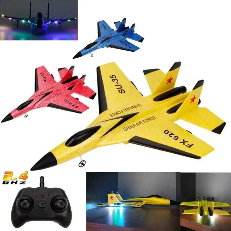 SU35 RC Glider Plane with LED Lights