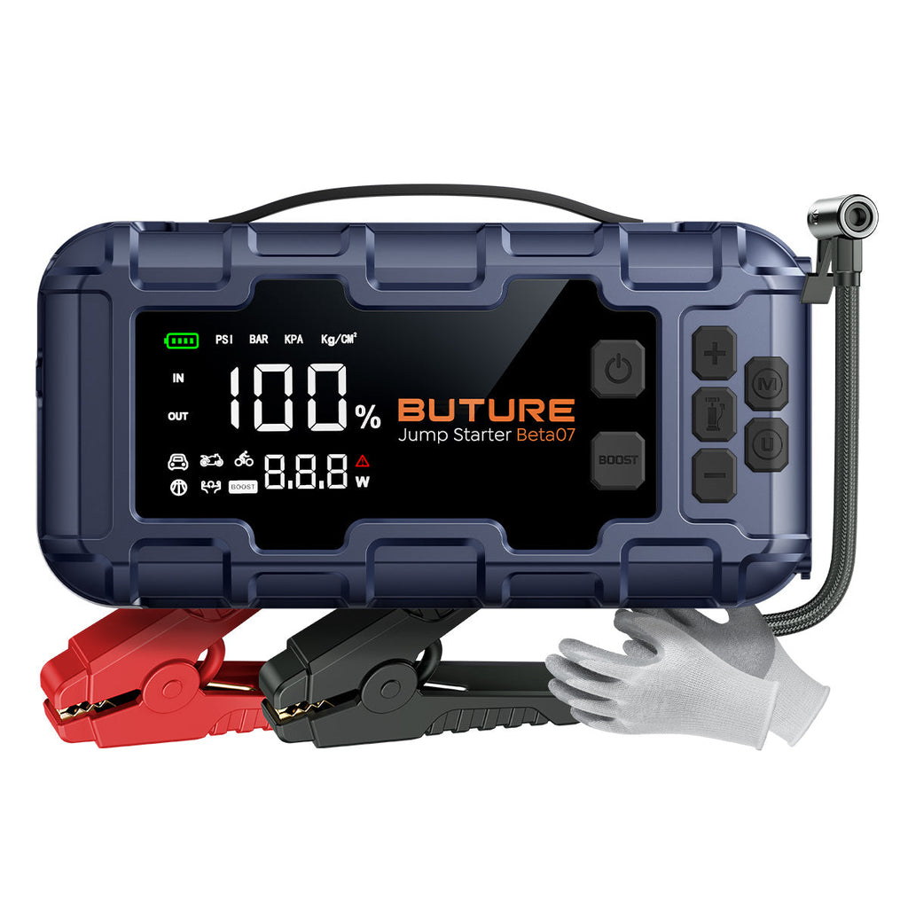【Best Seller】Buture Beta07 Car Jump Starter 6000A With 160PSI Air Compressor
