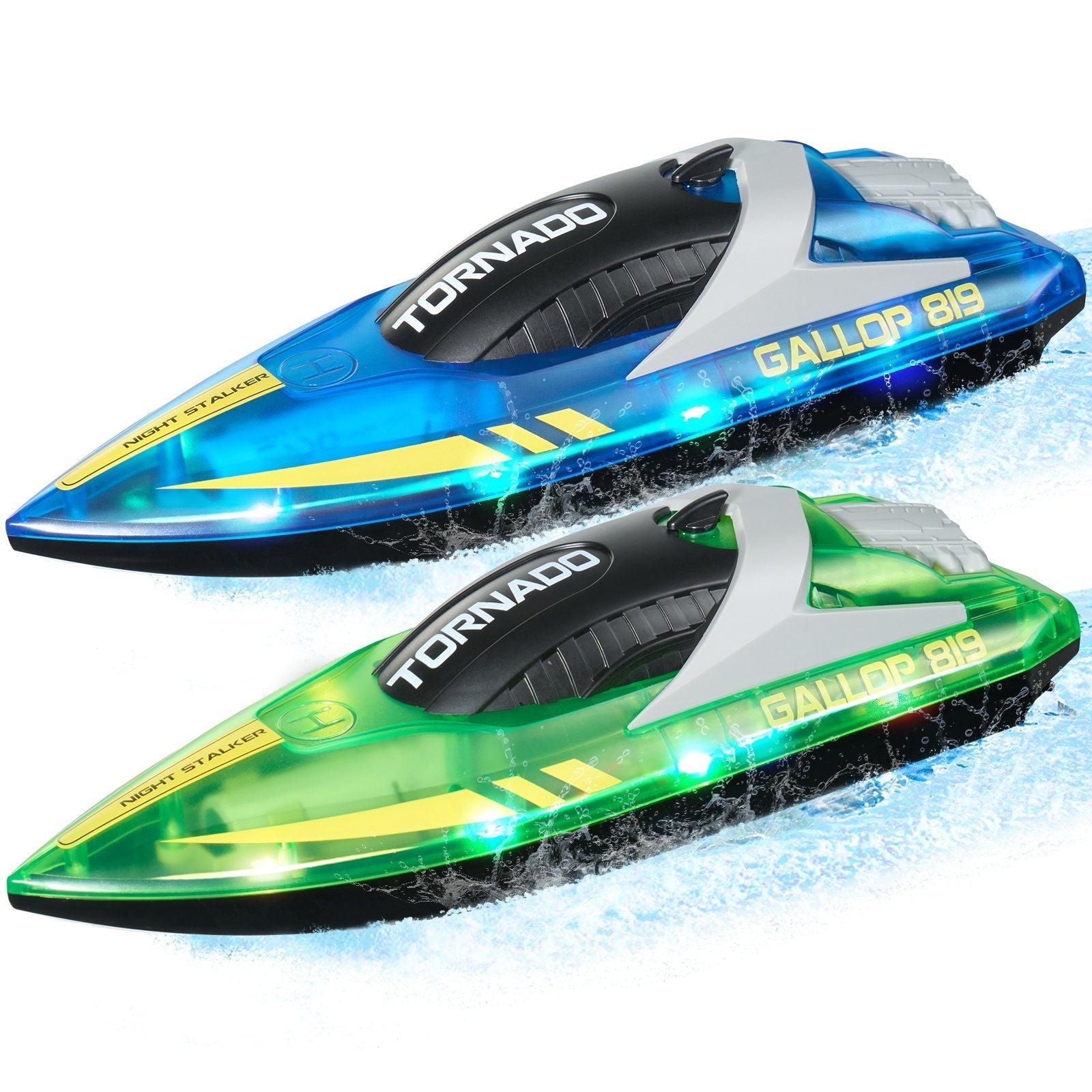 2-Pack RC Racing Boat 2.4GHz Remote Control