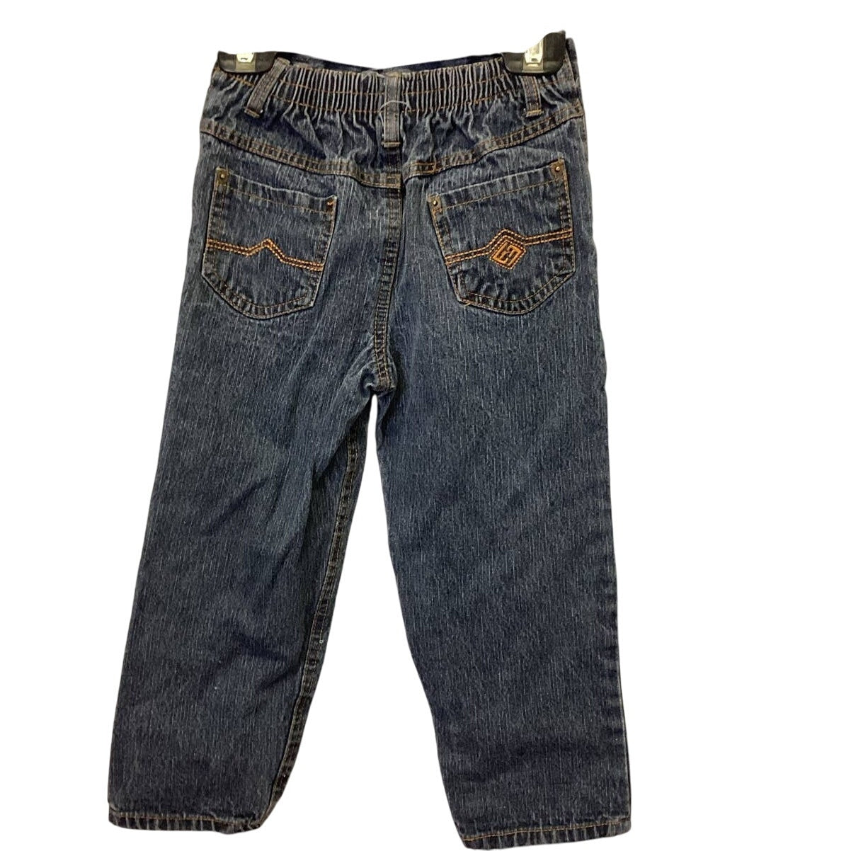 ENYCE by Sean Combs Boys 4 100% Cotton Long Denim Blue Jeans Back Elastic Waist