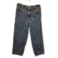 ENYCE by Sean Combs Boys 4 100% Cotton Long Denim Blue Jeans Back Elastic Waist