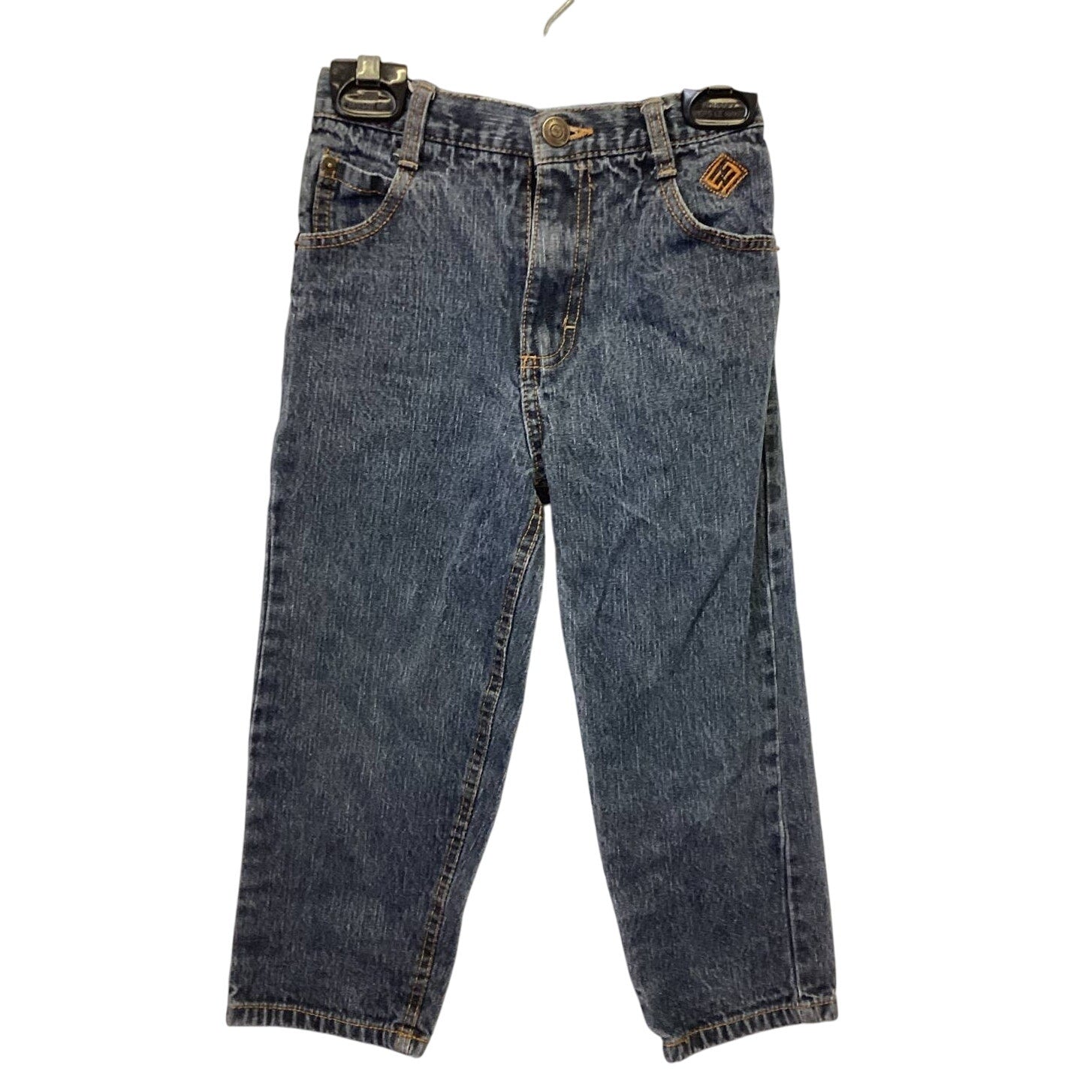 ENYCE by Sean Combs Boys 4 100% Cotton Long Denim Blue Jeans Back Elastic Waist