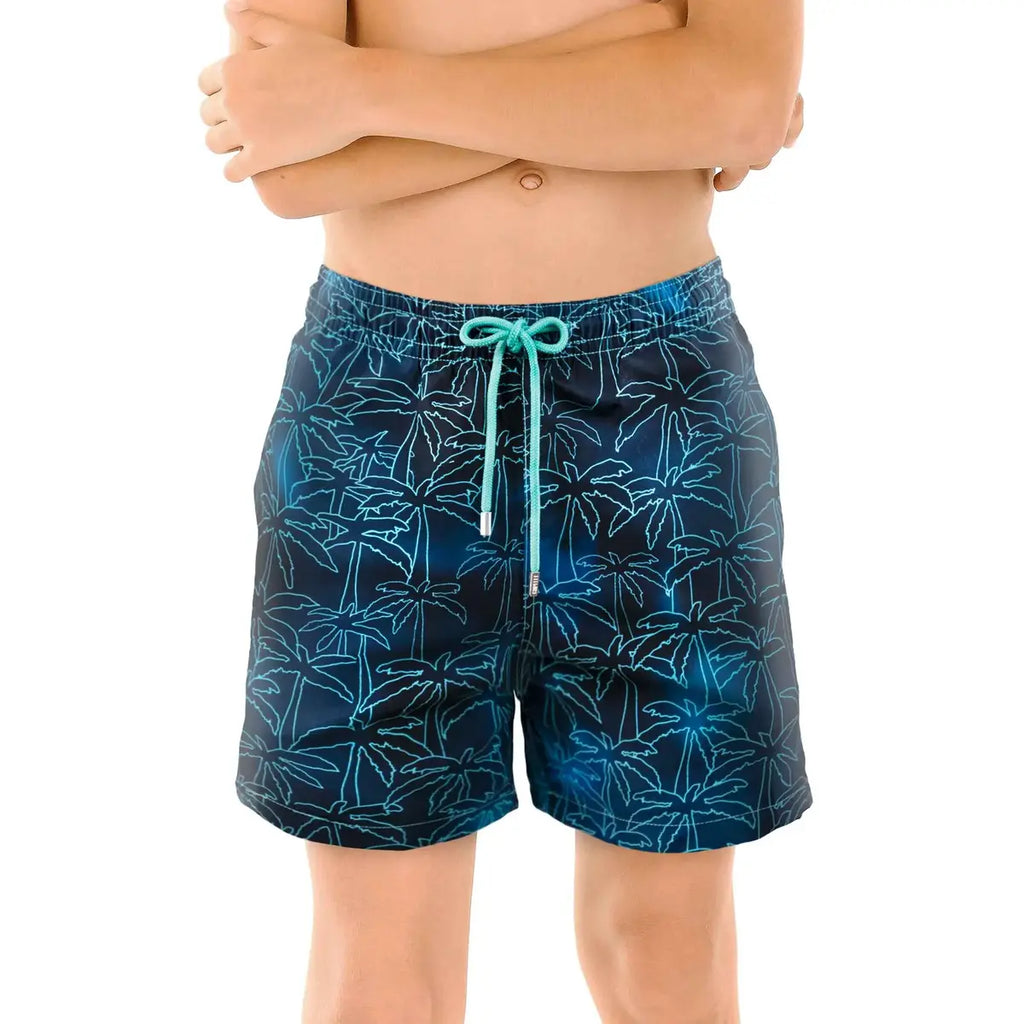 Boys Hybrid Swim & Play Shorts – Foggy Palms