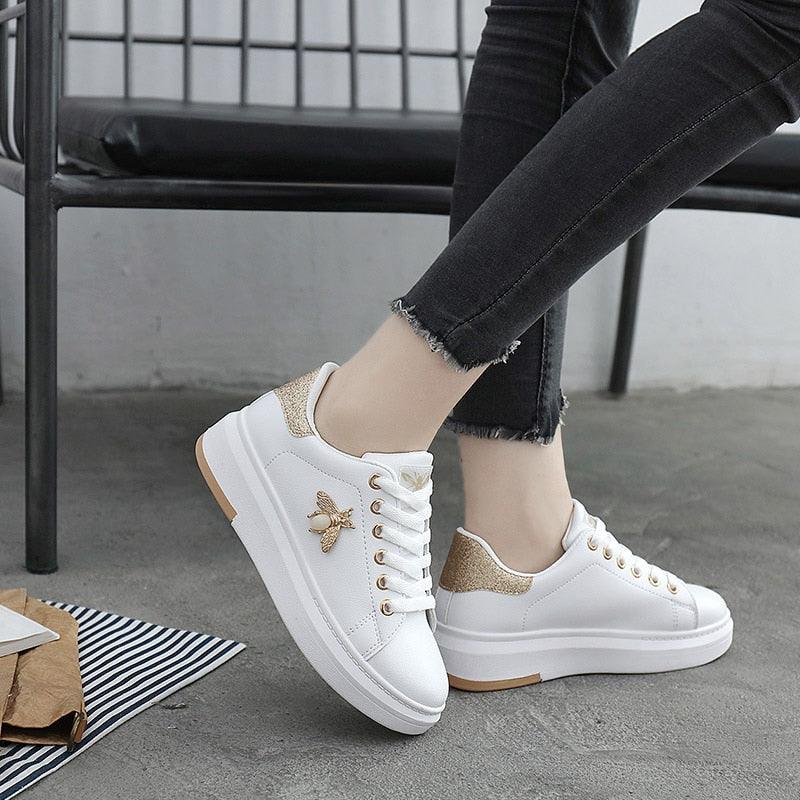 Women's Rhinestone Platform Sneakers