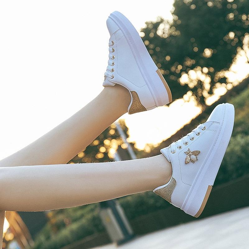 Women's Rhinestone Platform Sneakers